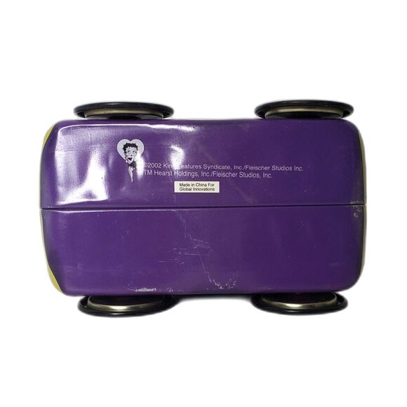 Vintage Y2K Betty Boop Bug Beetle Car Shaped Decorative Tin Box - Picture 7 of 9